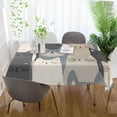 thumbnail image 3 of Yayeee Tablecloths 54" x 72" Rectangle Wrinkle Resistant Party Table Cover, Blue Cute Cats, 3 of 8