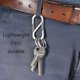 thumbnail image 4 of llaveros de aleación de titanio duraderos, llavero para coche, hebilla para mochila, mosquetón para exteriores, gancho a presión con resorte, clip de titanio, 4 of 4