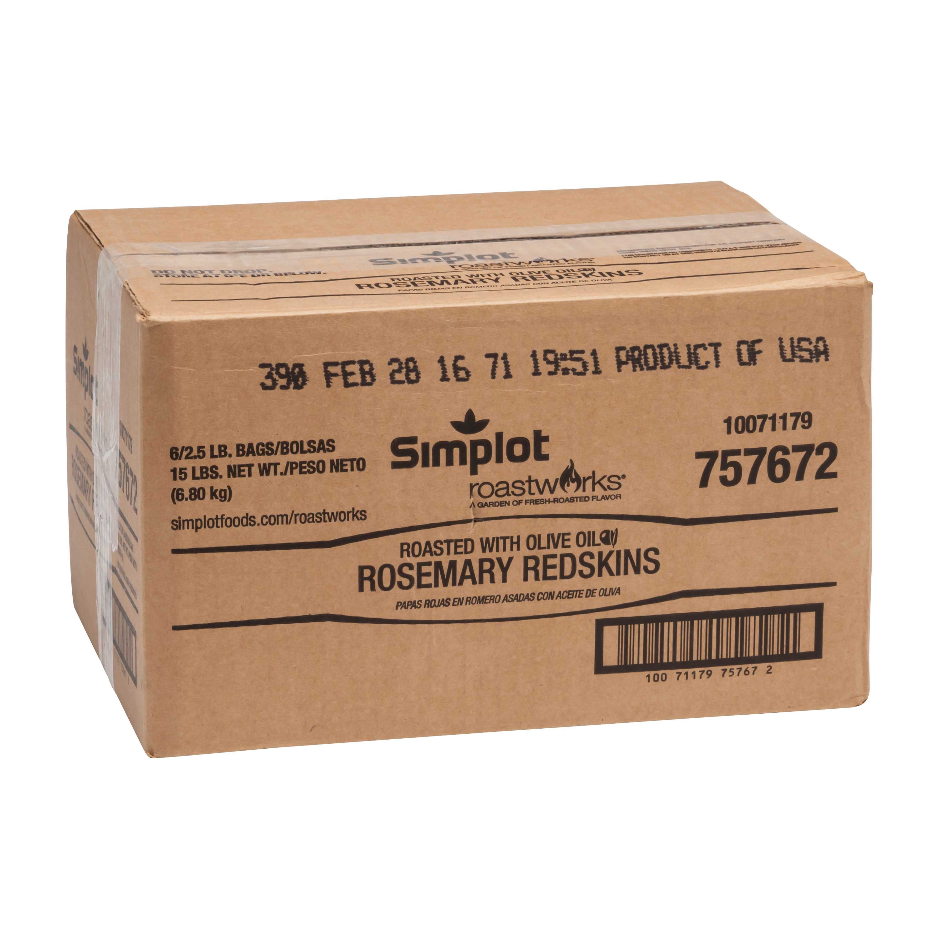 Simplot RoastWorks Rosemary Roasted Redskin Potato, 2.5 Pound - 6 per case.