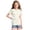 #A03-Beige, variant on Abcomgle Girls Shirts 10-12 Summer Short Sleeve Tshirt Floral Print Tshirts Toddler Dressy Crewneck Cotton Toddler Tops Girls,Beige,7-8Years