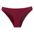 thumbnail image 3 of Lunuaoe Women's Low Waist Cheeky Panties, Skin-Friendly Cotton Crotch Underwear, Breathable Solid Color Briefs, 3 of 8