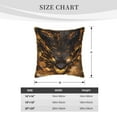 thumbnail image 2 of KLL Cool Black Gold Dragon Decorative Throw Pillow Covers Velvet Soft for Couch Sofa Bedroom Living Room Outdoor (No pillow core)- 16"x16", 2 of 5