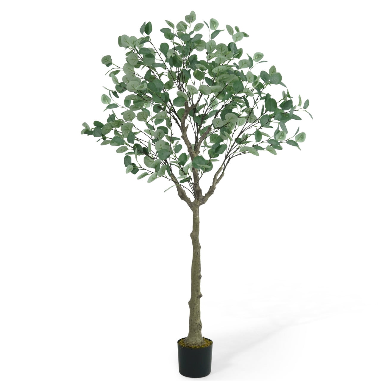 CAPHAUS 5 Feet, 60 Inch Artificial Eucalyptus Tree, Natural Large Faux