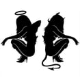 thumbnail image 4 of Flmtop Waterproof Sexy Angel and Devil Girls Sticker Auto Car Truck Window Decal, 4 of 7