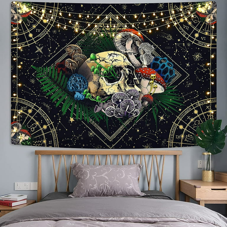 Starry skeleton tapestry outlet