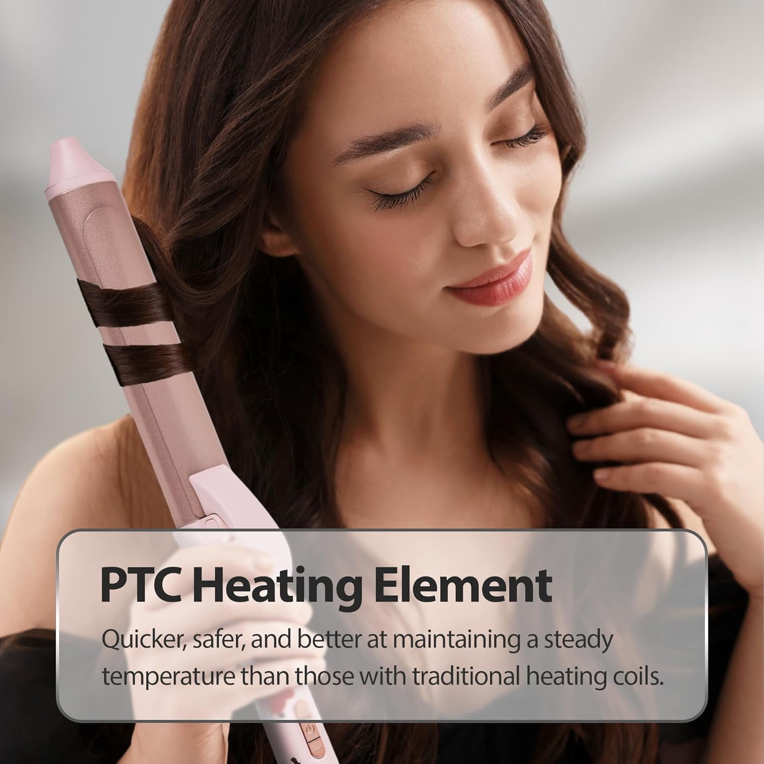 Savage Hair Curler, Professional Curling Wand for Women, Kyoto Design, 1” inch Ceramic Plated Barrel, PTC Heating Element, 5 Temperature Settings 266° - 410°, Auto Off, 360° Swivel 9’ Foot ALCI Cord