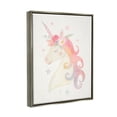 thumbnail image 5 of Stupell Industries Charming Unicorn Smiling Flower Crown Stars Design Graphic Art Luster Gray Floating Framed Canvas Print Wall Art, Design by Victoria Barnes, 5 of 5