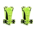 thumbnail image 1 of 2X Chaleco Reflector, Ajustable, Chaleco de Alta Visibilidad, Chaleco de Seguridad con 8 Lámparas LED, Verde, 1 of 5