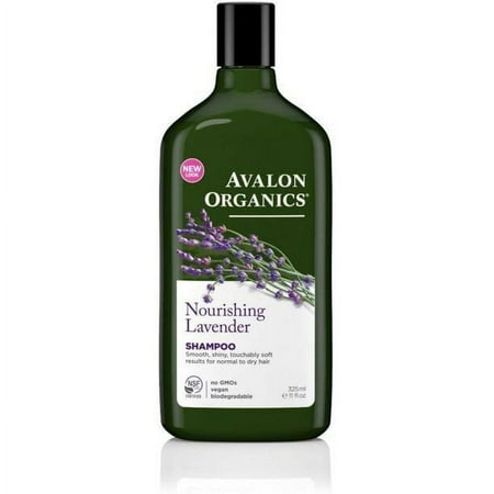 Avalon Organics Shampoo, Nourishing Lavender 11 oz (Pack of 4)