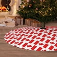 thumbnail image 6 of Sikiie Canada 30-48 inches {designName} Print Christmas Tree Skirt Snowman Xmas Tree Skirt with Edge Christmas Decorations for Holiday Party48", 6 of 7