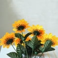 thumbnail image 6 of Zeranth 1 Bouquet 7 Heads Artificial Sunflower Faux Silk Flowers Home Decor, 6 of 9