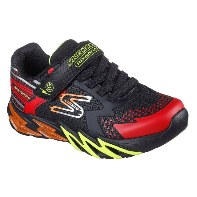 Skechers Boys Flex-Glow Bolt Light-Up Sneaker