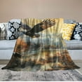 thumbnail image 2 of MDO  Eagle Fleece Blanket for Bed 50"x60" Flying Eagle Fleece Throw Blanket for Women, Men & Kids Super Soft Plush Eagle Blanket Throw Eagle Throw Fleece Blanket - Queen Size Blanket, 2 of 6
