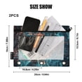 thumbnail image 3 of Digital Map 2 Pack Pencil Pouch for 3 Ring Binder Smooth Zipper Folders with Pockets Clear Window Pencil Case, 3 of 6