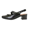 thumbnail image 3 of PEERAGE Trixie Women Extra Wide Width Mary Jane Slingback BLACK 10, 3 of 6