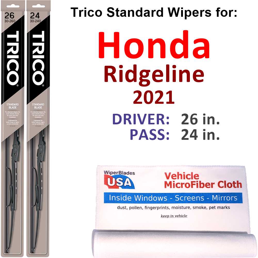 2021 Honda Ridgeline Wiper Blades (Set of 2)