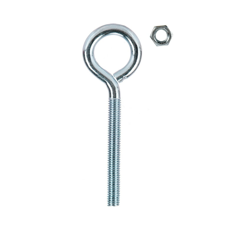 Hyper Tough 3/8 inch x 5 inch Steel Zinc Plated Eye Bolt for Light