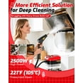 thumbnail image 2 of 5-in-1 229°F Pressurized Handheld Steam Cleaner 2500W Handheld High-Temperature Pressurized Steam Cleaner with 6 Levels & 1l Tank, For Home Kitchen Grease,Tile Grout,Car,Furniture,Windows, 2 of 7
