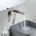 thumbnail image 3 of Sumerain Brushed Nickel Bathroom Faucet Wall Mount Lavatory Sink Faucet with Rough-in Valve, Left-Handed Single Handle, 3 of 7