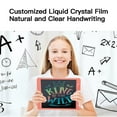 thumbnail image 4 of 11.5-inch Kids LCD Writing Tablet with Colorful Screen - USB Rechargeable, Smart Eye Protection, One-Key Lock/Erase, Bright, Dual-Tip Stylus, Monochrome Display in Pink - Portable, Durable ABS, 4 of 6