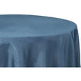 thumbnail image 1 of 1 Pc, Faux Burlap Tablecloth 132" Round - Navy Blue For Wedding & Event Decor, 1 of 1