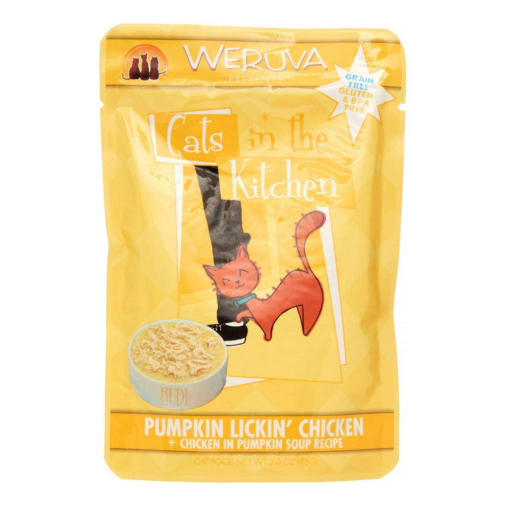 (8 Pack) Weruva Cats in the Kitchen Pumpkin Lickin' Chicken in Pumpkin