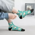 thumbnail image 2 of Pofeuu Pig And Flower Print 30cm Socks, Adult Running Hiking Socks for Youth and Adult, 2 of 7