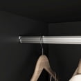 thumbnail image 4 of 72" Tall Wardrobe Closet,Wooden Wardrobe with 2 Doors & 6 Drawers,Modern Clothing Storage Cabinet with Storage Shelves,Hanging Rail for Bedroom,Black, 4 of 8