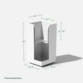 thumbnail image 4 of Veradek Block Series Pedestal Short 26" Plastic Planter - White, 4 of 11