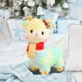 thumbnail image 3 of Blukids Llama Stuffed Animal 12.6 Inches Cute Llama Alpaca Plush Toy Gifts for Girls Boys Birthday Home Wedding Christmas Party Decorations(Green), 3 of 4