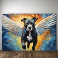 thumbnail image 2 of Staffordshire Bull Terrier Dog Wall Art Graffiti Painting Canvas Print for Living Room,Colorful Animal Canvas Wall Art Farm Animal Picture Artwork for Home Bathroom Office Decor, 2 of 4