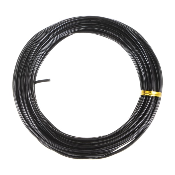 Alambre de Entrenamiento para Bonsai Unique Bargains 2.5mm 33 Pies negro
