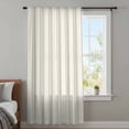 thumbnail image 4 of Sage Green Striped Sheer Curtains 45 Inches Long, Modern Farmhouse Green Stripes Light Filering Curtains, Breathable Simi Curtain Privacy Drapes for Kitchen Bathroom Small Window Treatment, 4 of 9