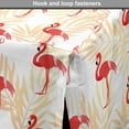 thumbnail image 4 of Flamingo Dog Crate Cover, Exotic Birds on Palm Leaves Romantic Tropic Symbol Branches Celebration, Easy to Use Pet Kennel Cover Small Dogs Puppies Kittens, 7 Sizes, Scarlet Peach White, by Ambesonne, 4 of 6