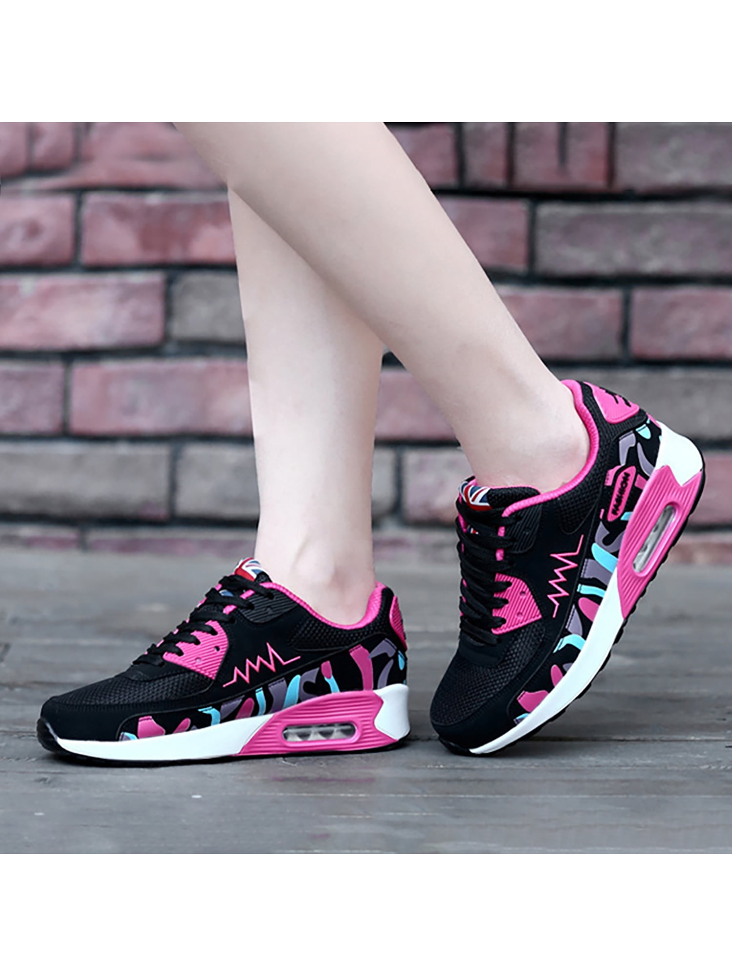 Women Air Athletic Running Shoes Air Cushion Shoes for Womens Mesh Sneakers Fashion Tennis Breathable Walking Gym Work Shoes