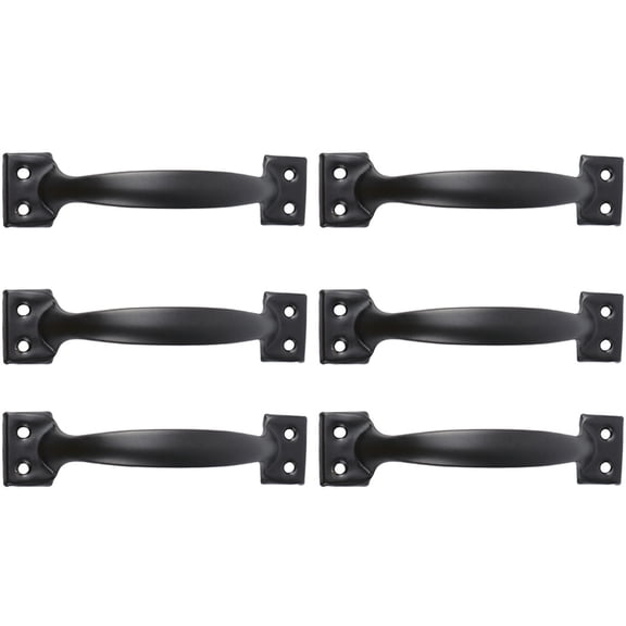 OUNONA 6-Pack 6-Inch Iron Door Handles for Furniture, Wardrobe Pull Handles, Cabinet Hardware, and Stylish Design