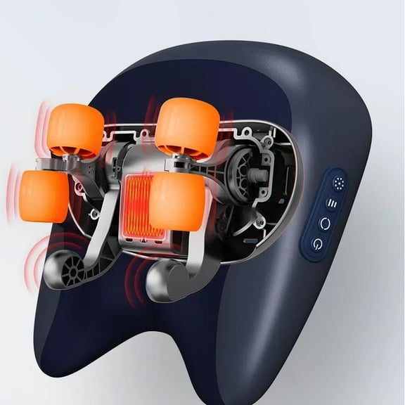 Trapezius Massage Pillow Wireless Electric Car And Home Massager Heating Waist Neck Leg Cervical Shiatsu Kneading Massagers