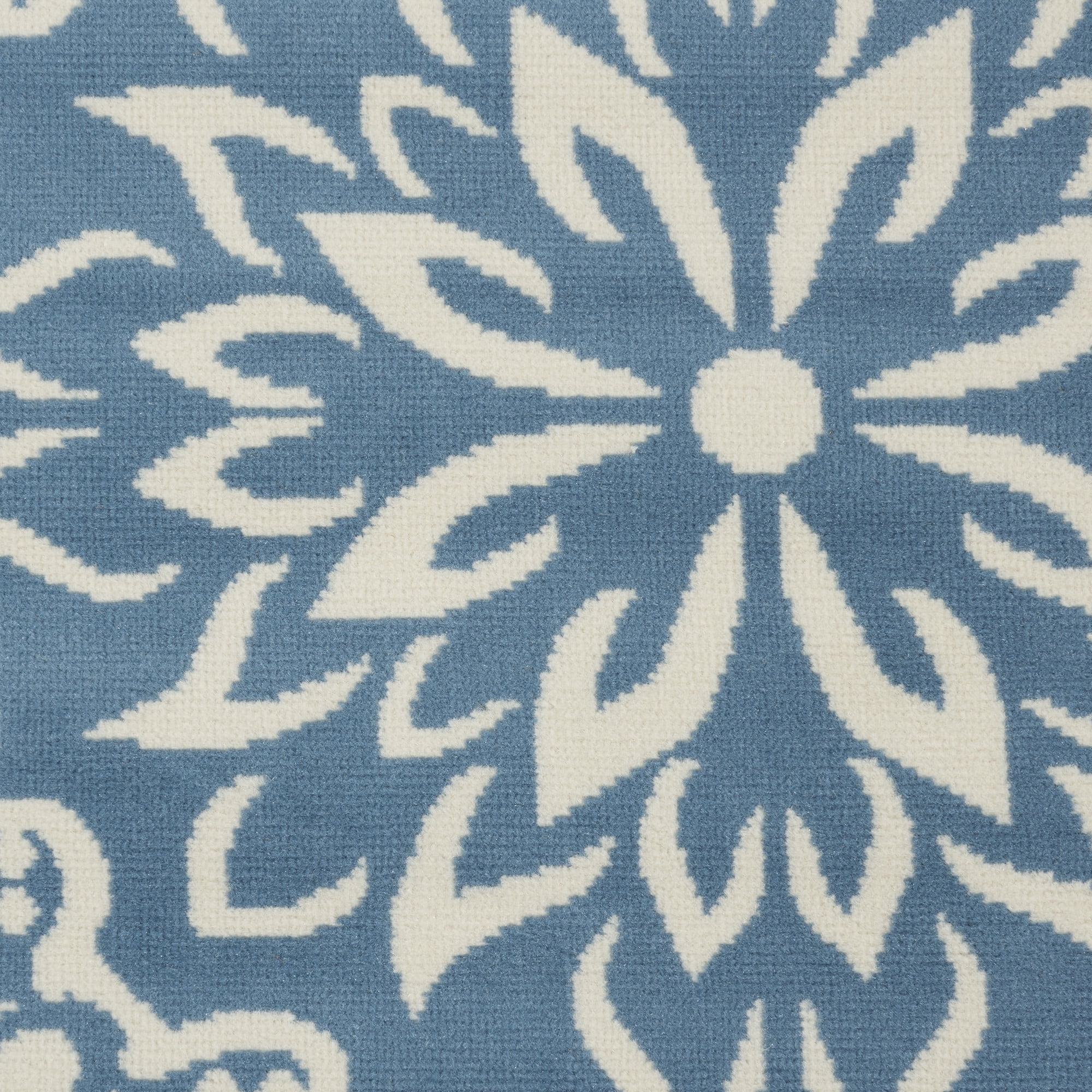 Walmart Bliss Modern Floral Ivory/Blue 7'10" x 9'10" Area Rug, (8' x 10')