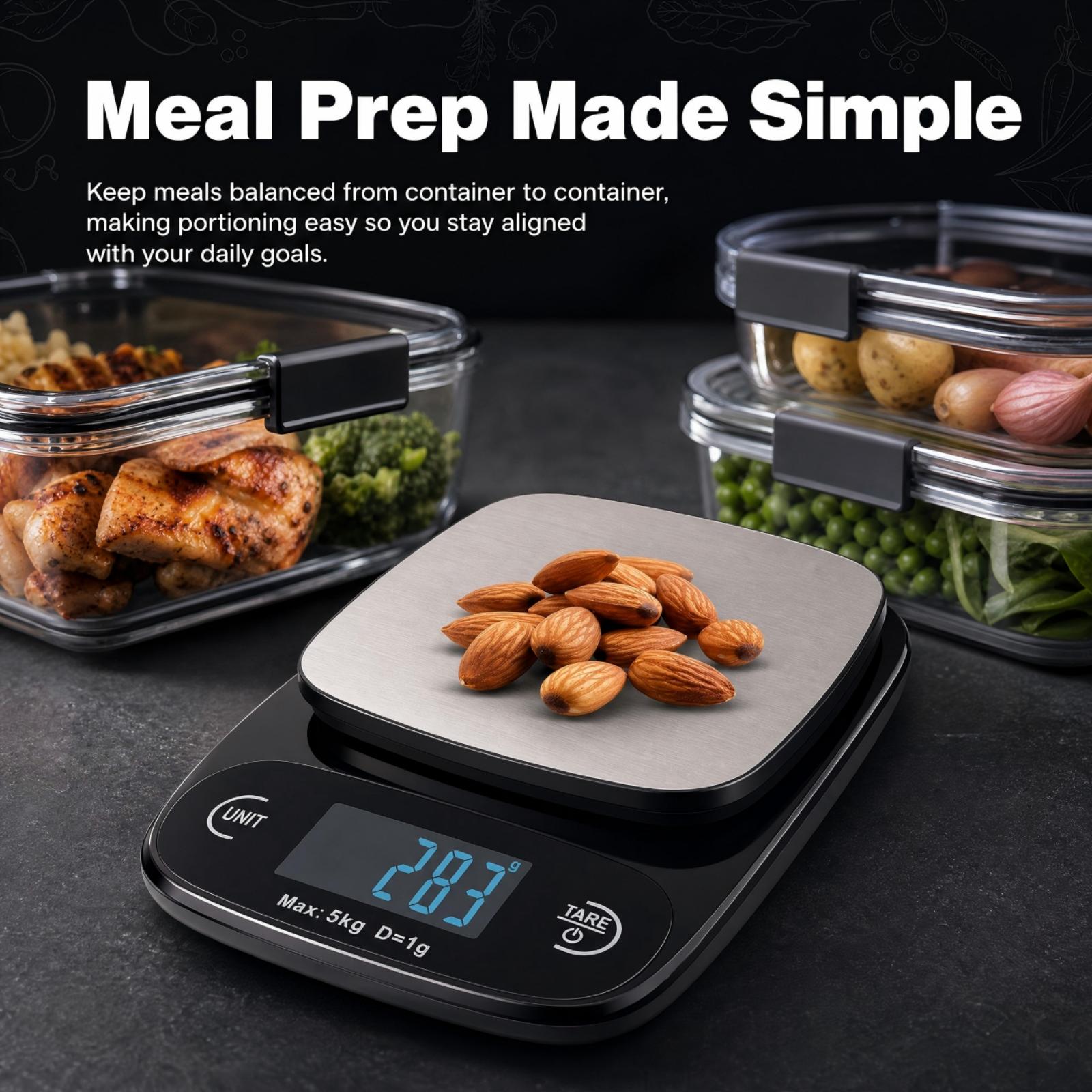 Faboho Digital Kitchen Scale, 5kg Capacity with Tare Function photo 3