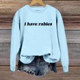 thumbnail image 3 of TINZ Femmes Quotidien Maison Extérieur Entraînement Manches Longues Col Rond T-Shirt Haut Chandail Imprimé Blouse de Rue Mode Urbaine Dames Shorts Ensembles Lingerie Légère Chandails Légers Femmes, 3 of 4