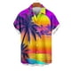 thumbnail image 4 of Blusa y camisa de manga corta con cuello vuelto para hombre, blusa informal de moda con cuello vuelto, blusa estampada de manga corta con botones, blusa de poliéster para hombre, 4 of 6