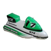 Swimline 51" Inflatable Water Sports GTX Wet Ski Swimming Pool Ride on Float - Green/White