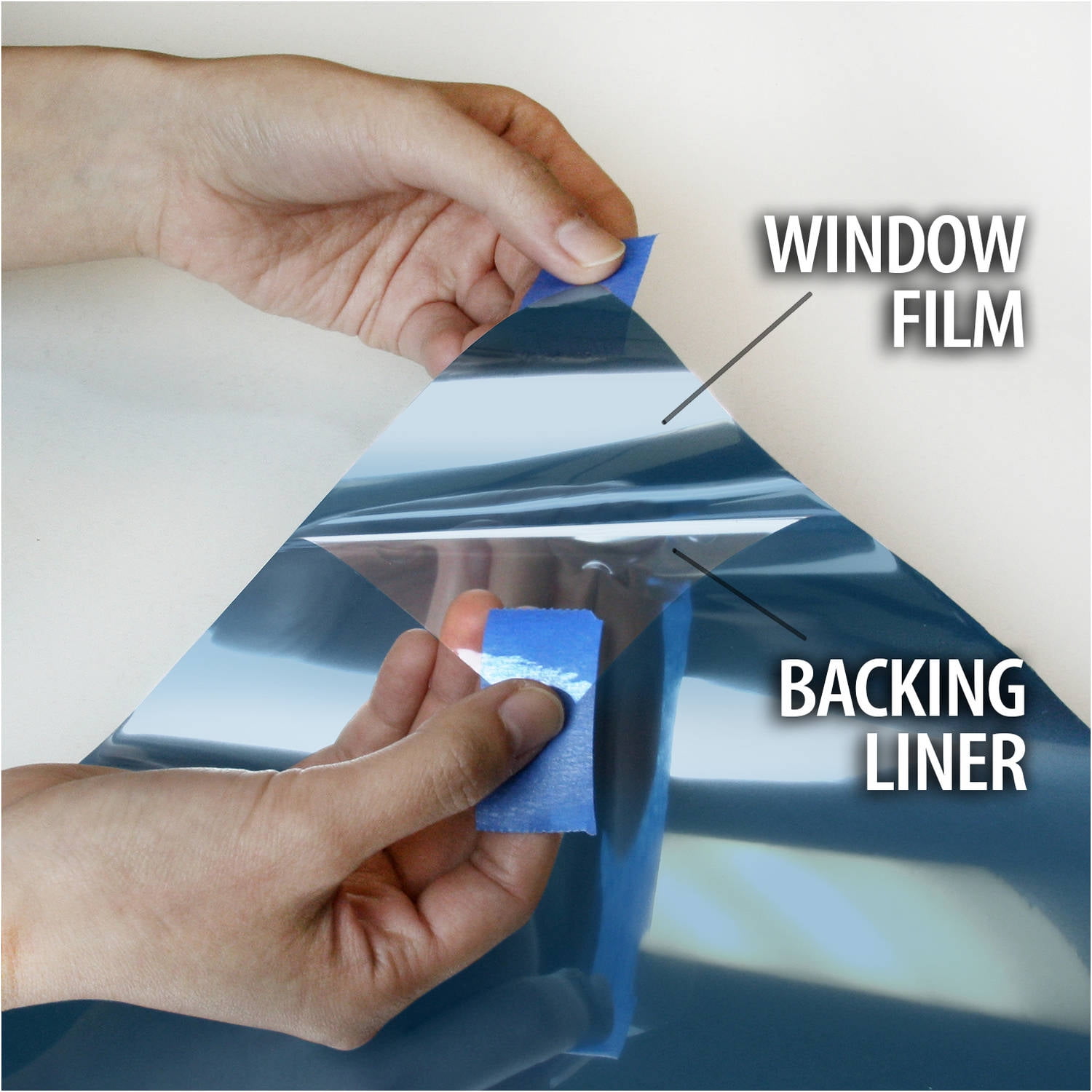 BDF PRBL Premium Color High Heat Control and Daytime Privacy Blue Window Film 24in X 12ft