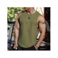 thumbnail image 2 of Men'S Sleeveless Shirts Quick Dry Tank Tops For Men Sun Protection Upf 50+ Athletic Gym Workout Muscle Shirts Gym Training Athletic Vest Shirt Military Green 3XL, 2 of 6