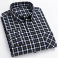 JLFKNG Mens Shirts Oversized Fashion Plaid Printed T Shirt With Pockets