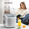 thumbnail image 5 of Auseo 18 lbs/24H Countertop Ice Maker Machine, 6 Bullet-Shaped Ice in 6 Min, Auto-Cleaning, White, 5 of 7