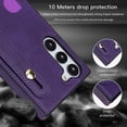 thumbnail image 5 of Case for Samsung Galaxy S23 with Card Slot Holder, Removable Adjustable Shoulder Strap Lanyard Crossbody Neck Purse Phone Case for Samsung Galaxy S23 KB Purple, 5 of 15
