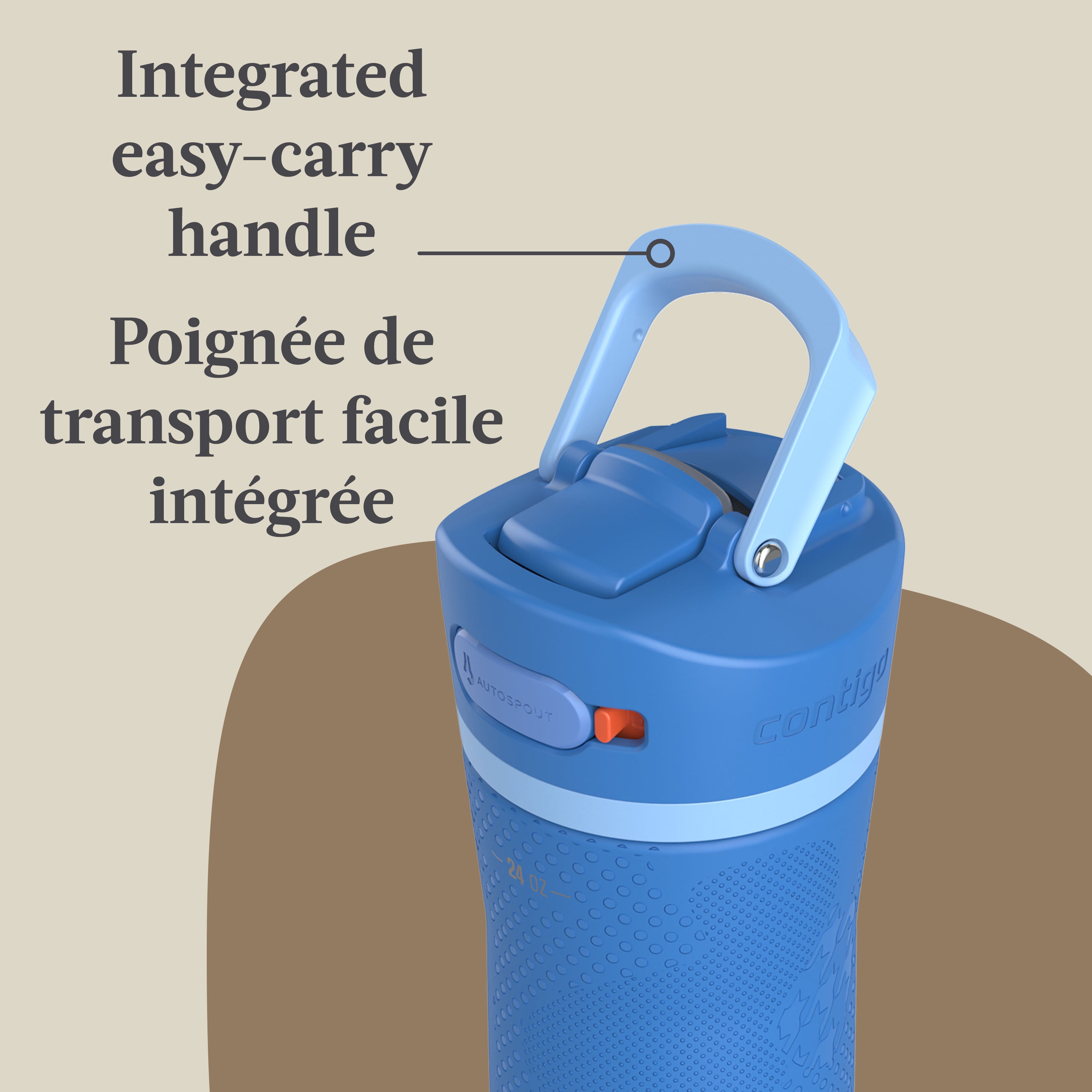 Contigo x Ally Love Ashland Chill 2.0 Stainless Steel Water Bottle with AUTOSPOUT Lid, 24 oz (709 ml)