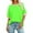 Green, variant on Busydd Womens T Shirts Casual Round Neck Short Sleeve Going Out Tops Fashion Oversized Color Block Women's Tops Plus Size Tops for Women 2XL