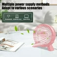 thumbnail image 6 of PPgejGEK USB Powered Office Desktop Small Fan Ultra Quiet Renewals Large Airflow Plug in Fan Green White Pink Portable 5.91x5.91inch, 6 of 6